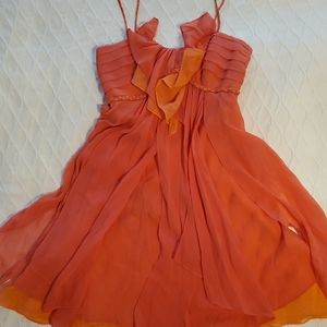 Diane von Furstenberg Coral Flutter Dress 4